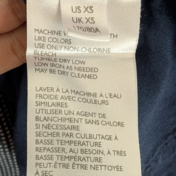 Urban Outfitters Navy Cap Sleeve Dress Size XS - Picture 9 of 11